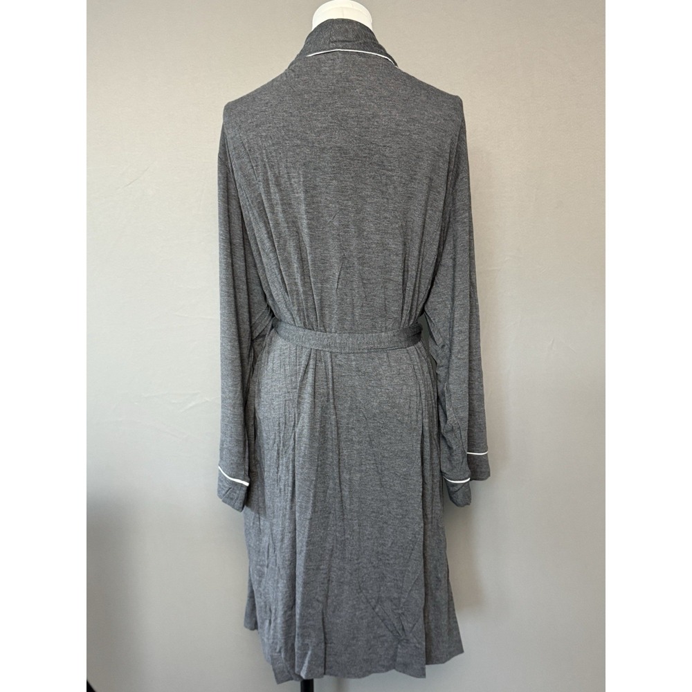 NWT Stars Above 3X/4X Gray W/White Piping Knee Length Robe W/Pockets - Picture 4 of 8